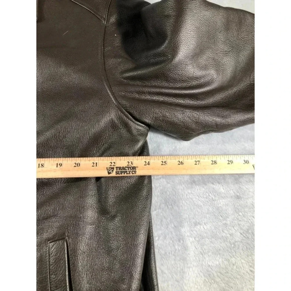 St. John’s bay XL leather jacket brown - Picture 5 of 6